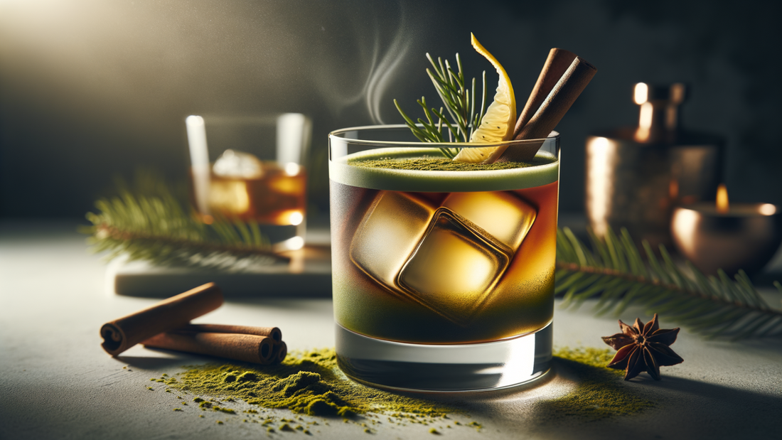 Smoky Matcha Old Fashioned