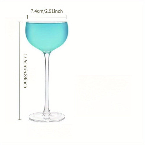 Handmade Japanese Style Glass Martini Cocktail Goblets, 2pcs. 170ml